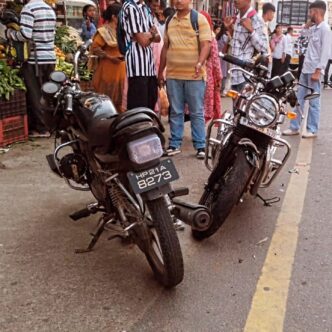 Collision Between Splendor and Bullet Bikes